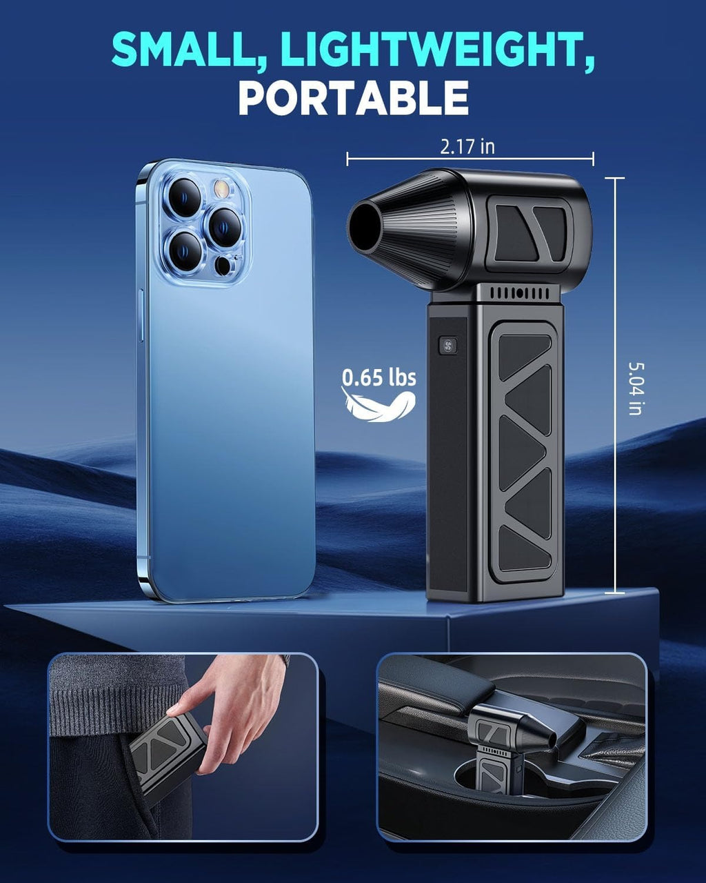 Portable High-Power Electric Air Duster & Blower – Multi-Purpose Cleaning Tool