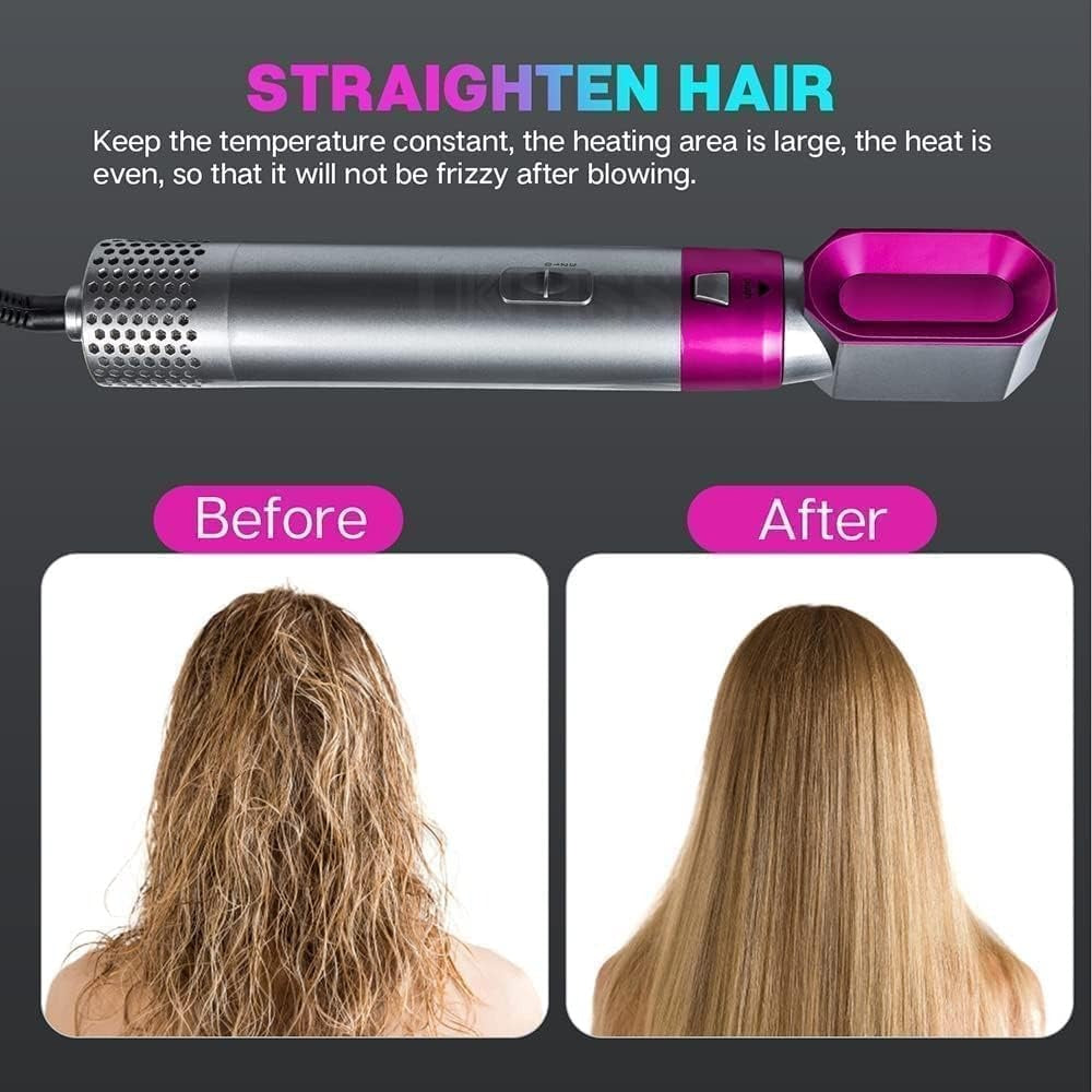 Hair Curling & Styling Brush – 5 in 1 Ionic Hair Styler